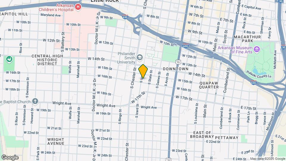 820 W 16th St Map and Location Details