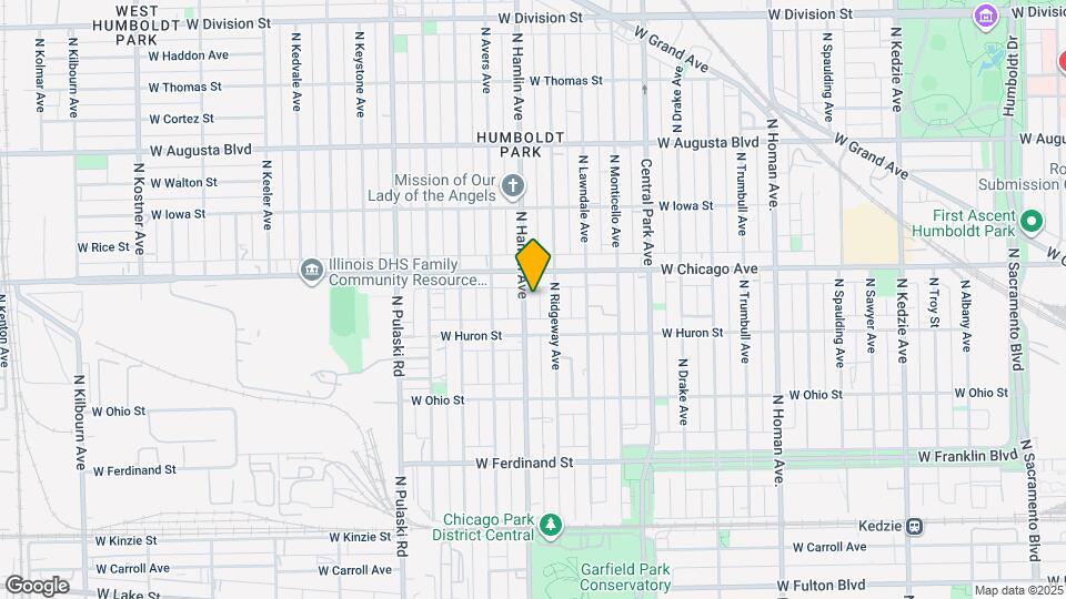 735 N Hamlin Ave, Unit 735 N Hamlin Ave 2nd FL Map and Location Details