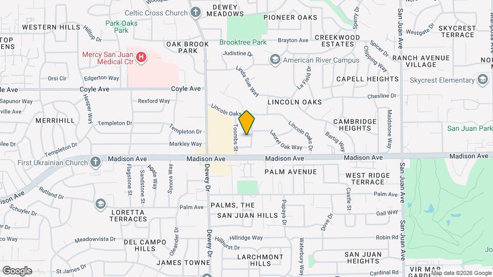 5437 Burr Oak Way Map and Location Details