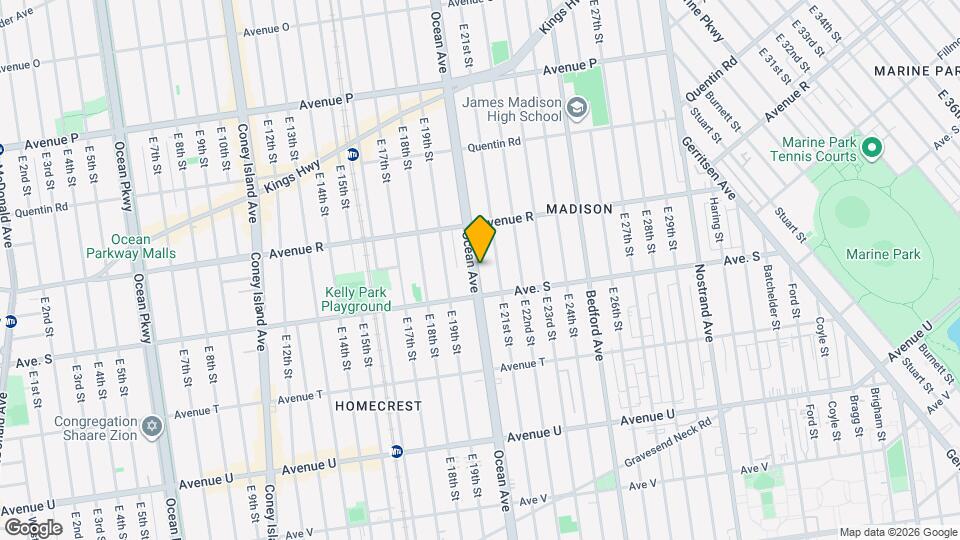 2331 Ocean Ave Map and Location Details