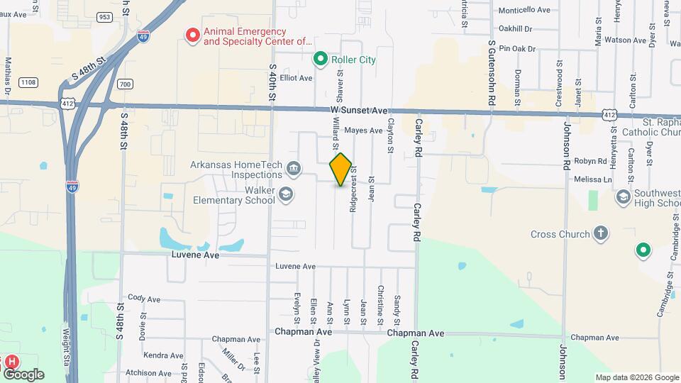 1703 Willard St, Unit 2 Map and Location Details