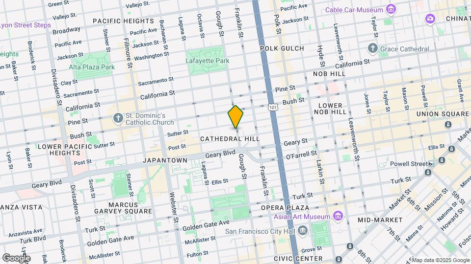 1407 Gough St Mapa y Detalles de la Ubicación