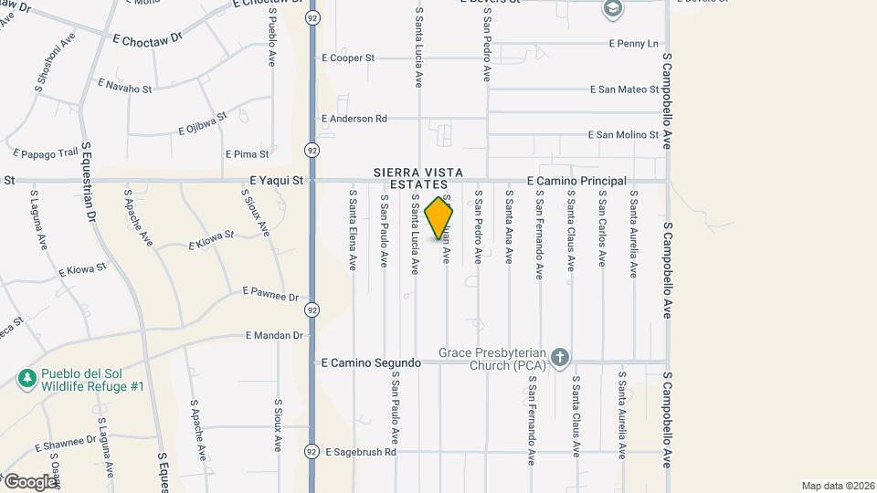 4920 S San Juan Ave Map and Location Details