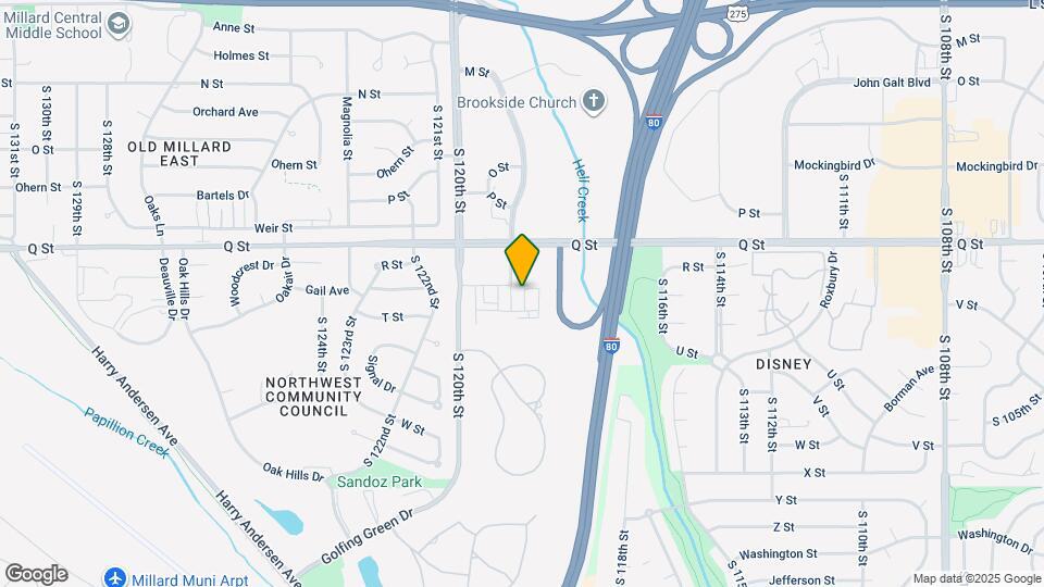 5330 S 117th Ct Map and Location Details