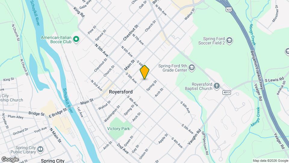 524 Washington St Map and Location Details