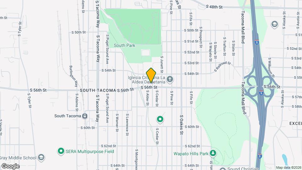 5428 S Cedar St Map and Location Details