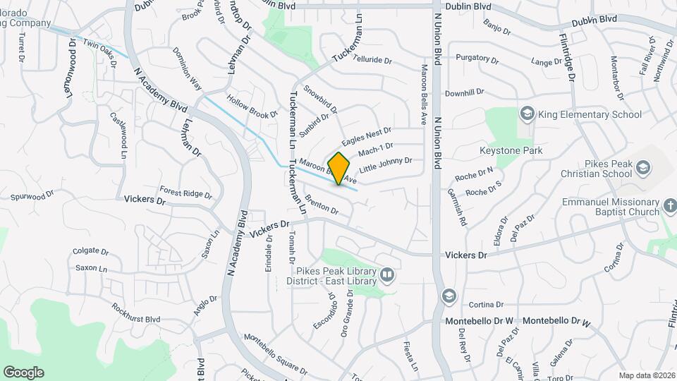 2540 Lyncrest Dr Map and Location Details