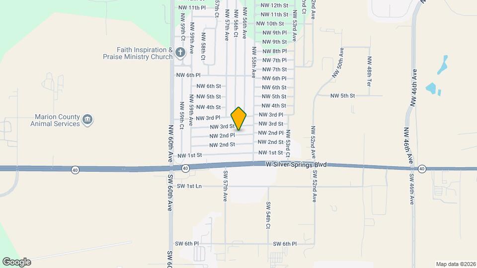 5633 NW 2nd Pl Map and Location Details
