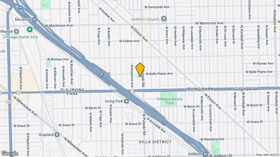 4042 N Pulaski Rd Map and Location Details