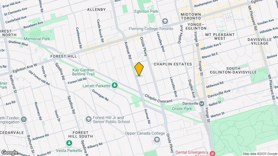 893 Avenue Rd Map and Location Details