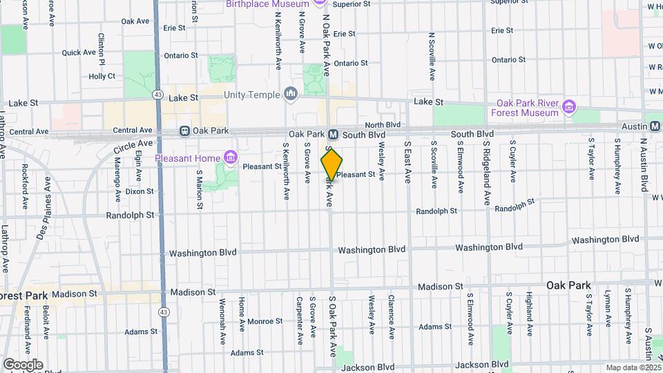 214 S Oak Park Ave, Unit 1 Mapa y Detalles de la Ubicación