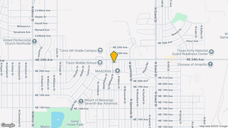 2112 N Highland St Map and Location Details