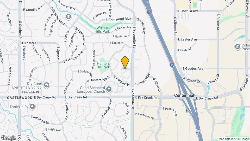 7275 S Xenia Cir Map and Location Details