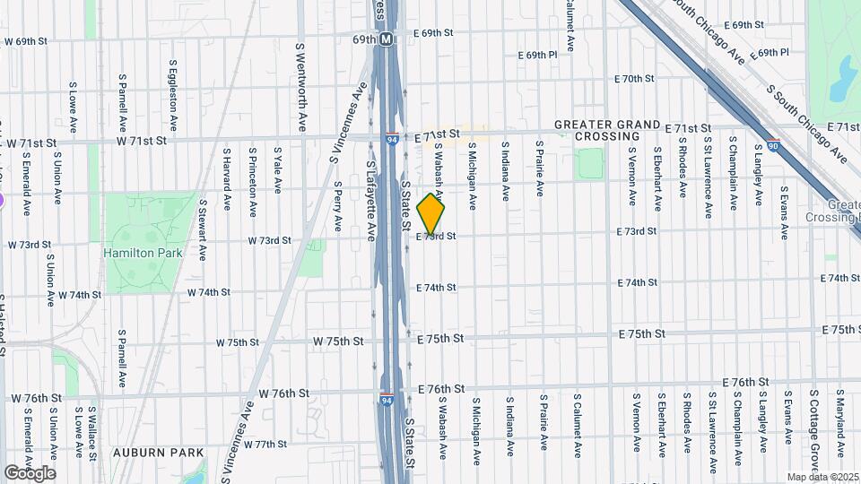 7300 S Wabash Ave Map and Location Details