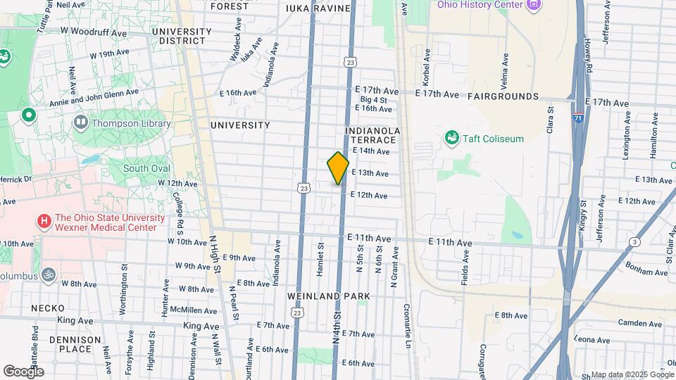 1637 N 4th St Map and Location Details