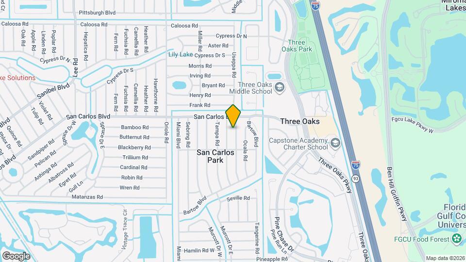 18500 Winter Haven Rd Map and Location Details