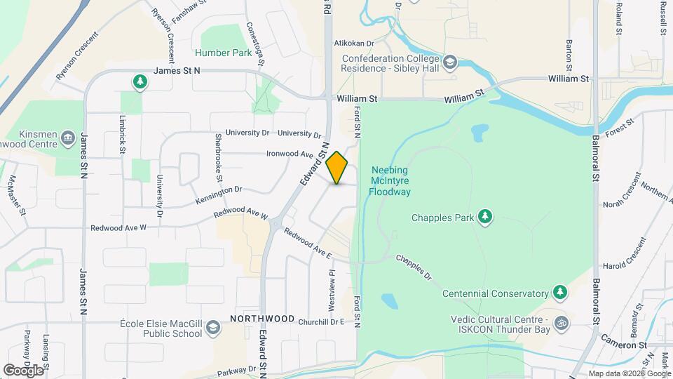 2608 Woodlawn Ave Map and Location Details