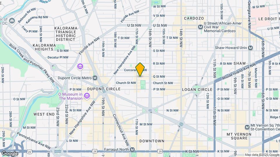 1620 Q St NW Mapa y Detalles de la Ubicación