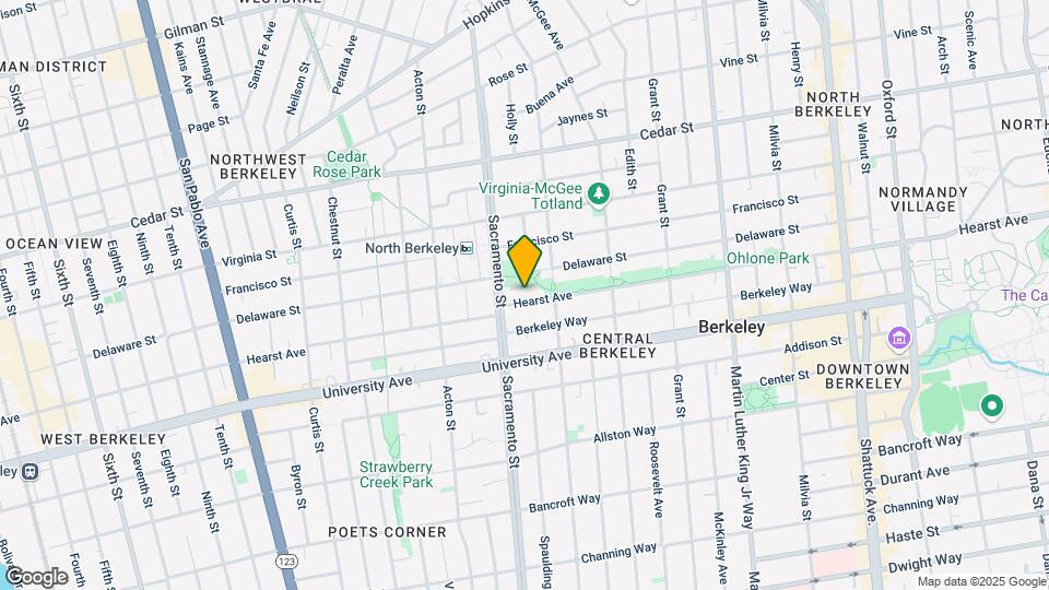 1519 Hearst Ave Map and Location Details