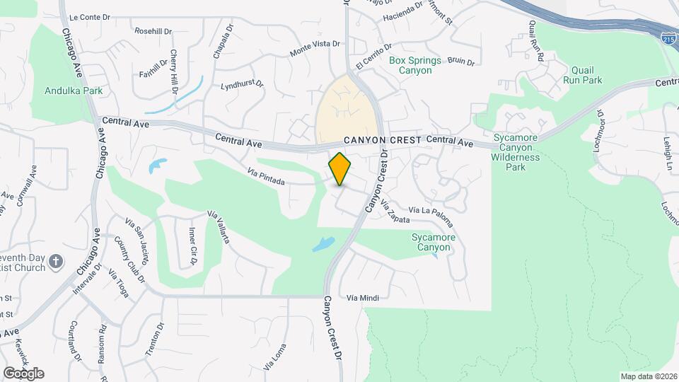 Canyon Villa Apartments Map and Location Details