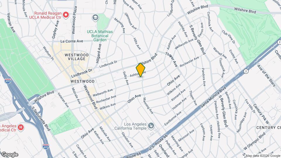 10707 Wellworth Ave Map and Location Details