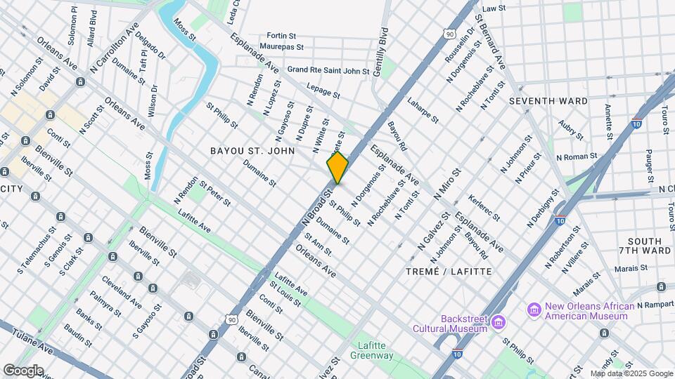 1022 N Broad St Map and Location Details