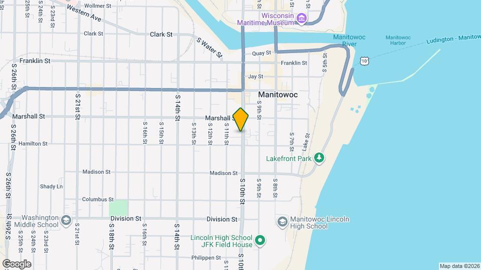 1124 S 10th St Map and Location Details