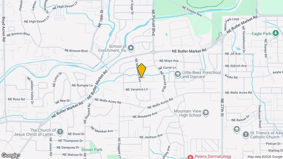 3036 NE Madison Ave Map and Location Details