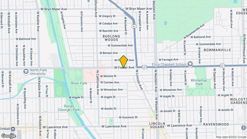 2615 W Foster Ave Mapa y Detalles de la Ubicación