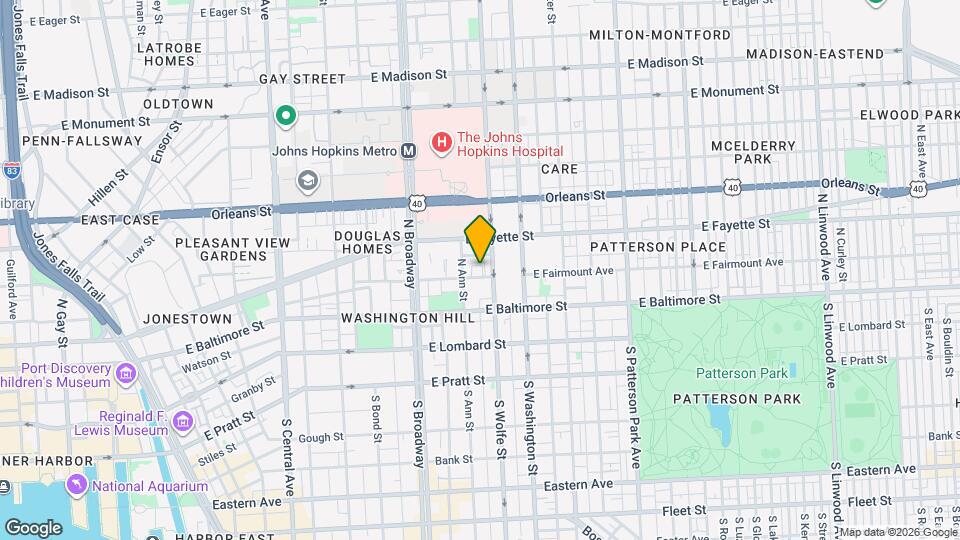 1814 E Fairmount Ave Map and Location Details