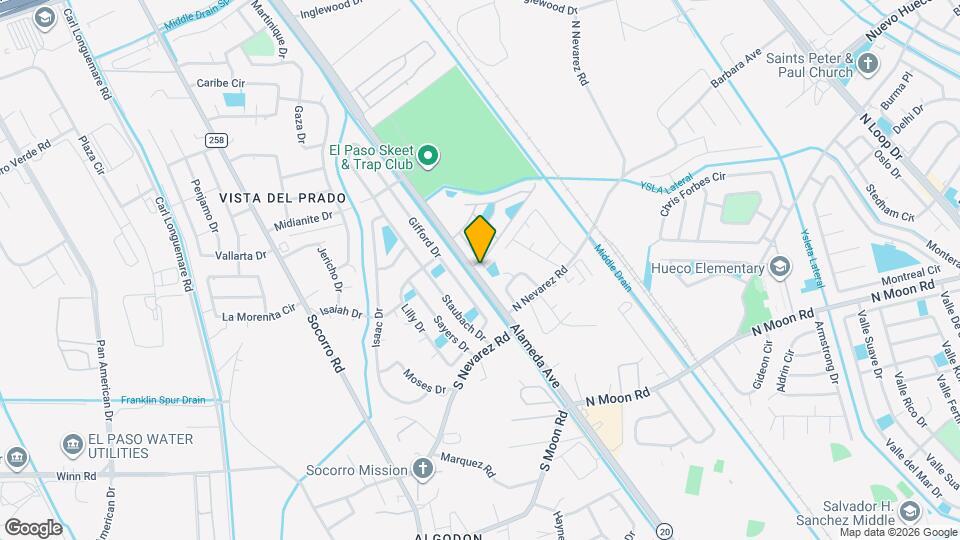 9849 Alameda Ave Map and Location Details