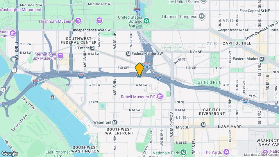 225 G St SW Map and Location Details