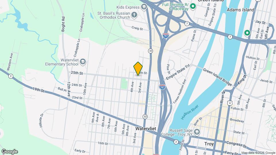 311 25th St Map and Location Details