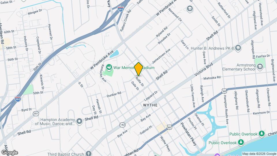 640 Rolfe St Map and Location Details