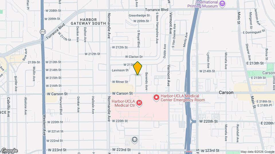 21406 Budlong Ave Map and Location Details