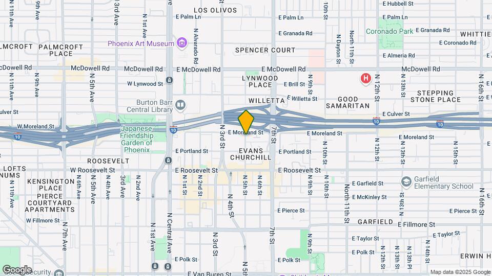 1121 N 5th St Map and Location Details