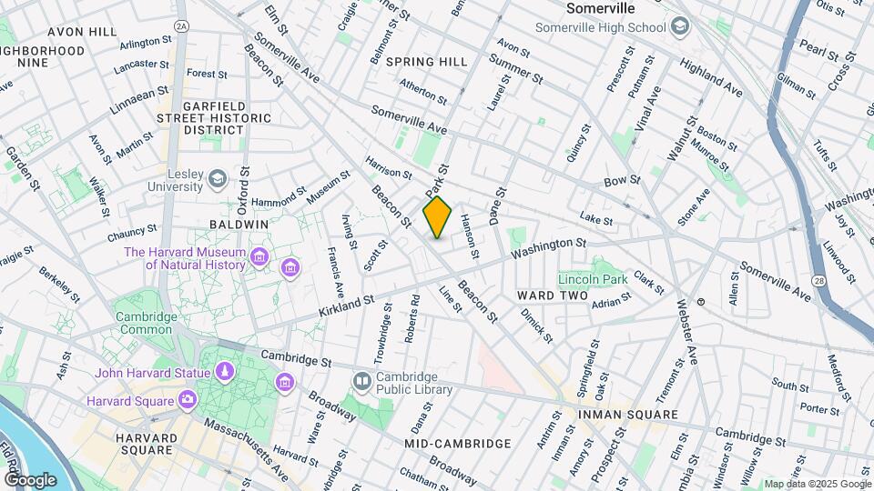 157 Beacon St, Unit 1 Map and Location Details