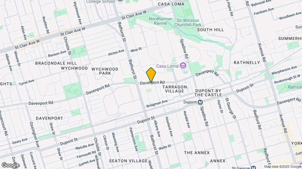 645 Davenport Rd Map and Location Details