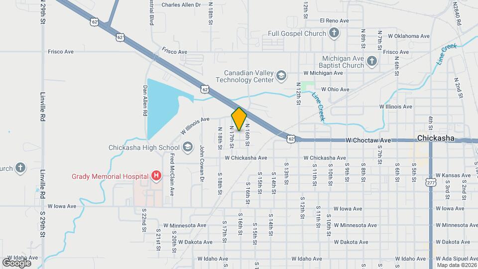 206 N 17th St Mapa y Detalles de la Ubicación