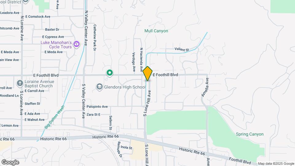 133 S Lone Hill Ave Map and Location Details