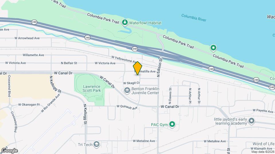 1529 N Grant St Map and Location Details