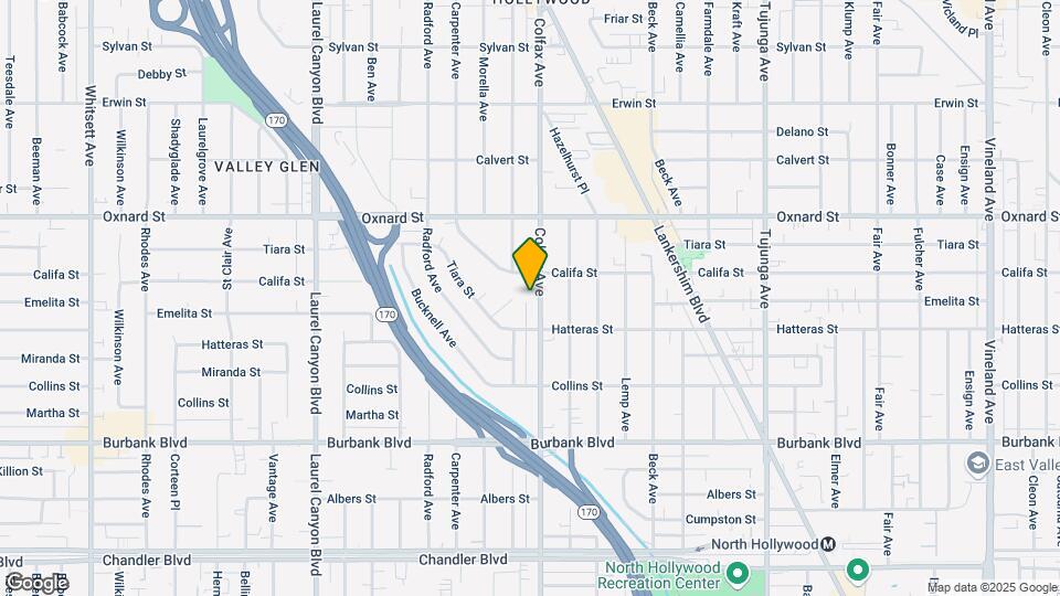 5835 Colfax Ave Map and Location Details