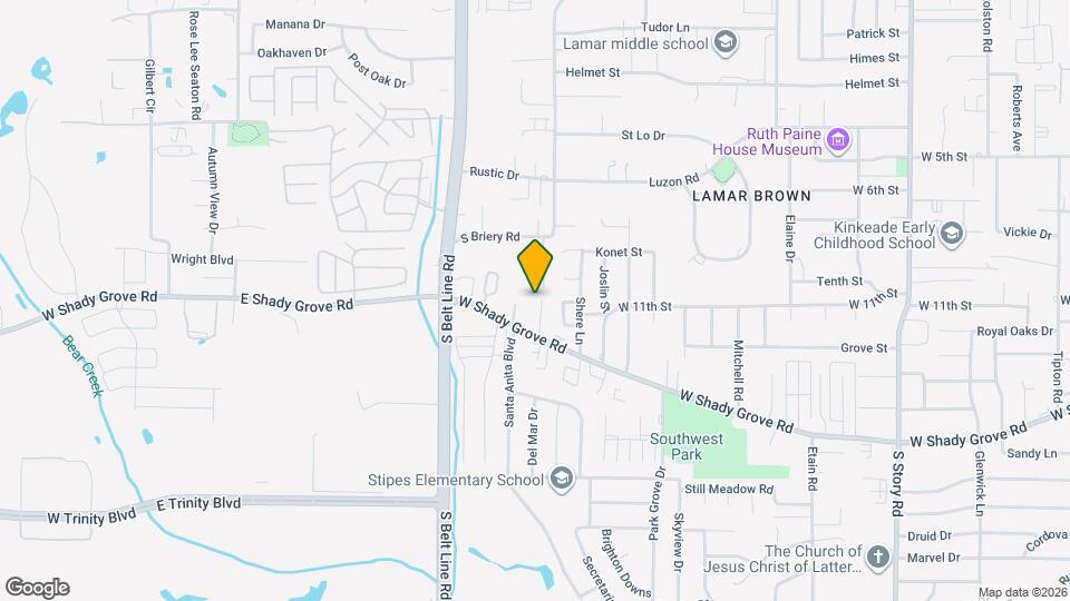 1105 Carrington Ct Mapa y Detalles de la Ubicación