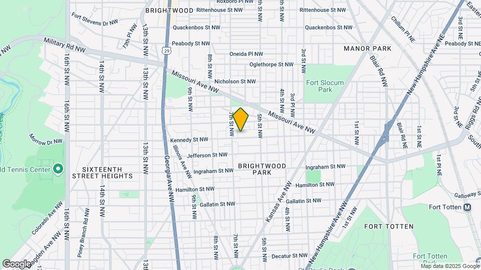615 Kennedy St NW Map and Location Details