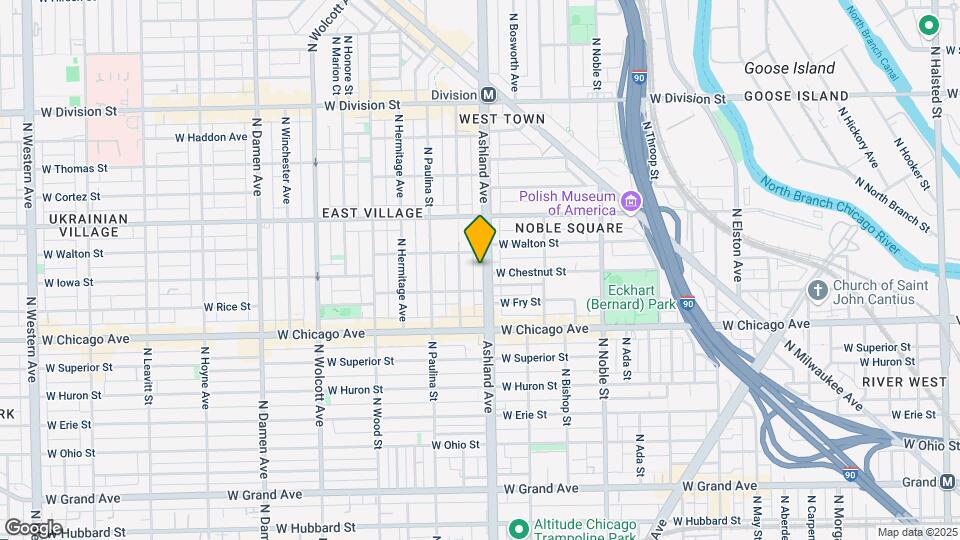 900 N Ashland Ave, Unit 4 Map and Location Details