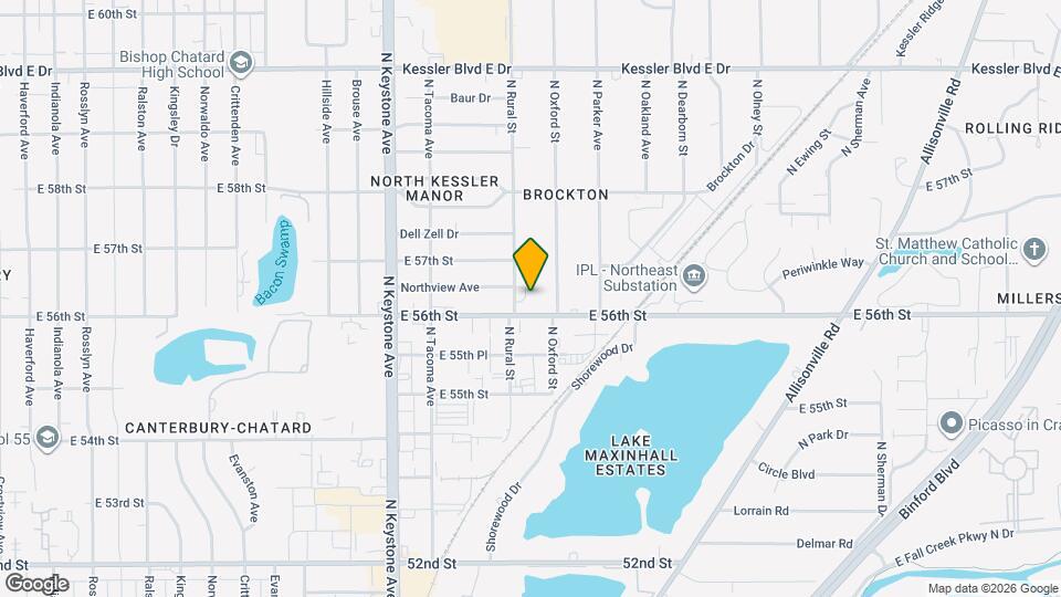 5611 N Rural St Map and Location Details