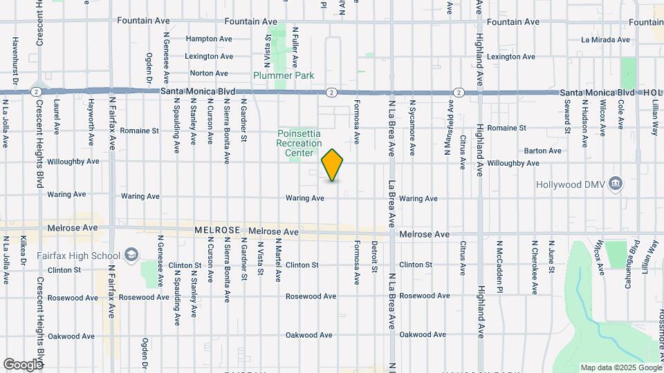 819-821 N Alta Vista Blvd Map and Location Details