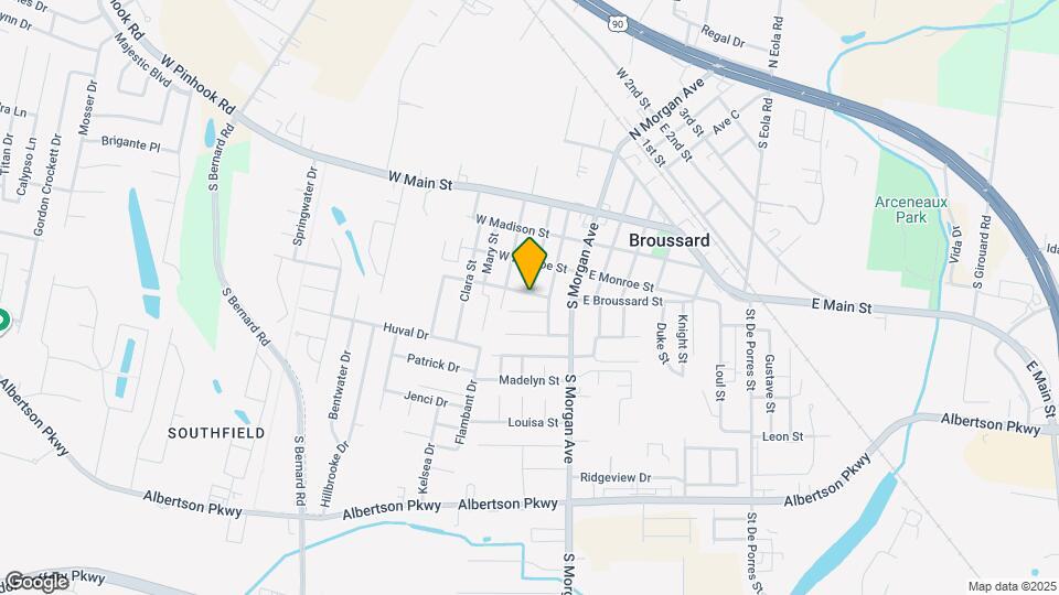 205 W Broussard St Map and Location Details