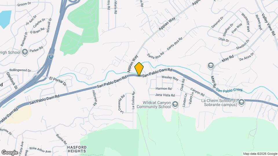 4166 San Pablo Dam Rd, Unit 4166A San Pablo Dam Rd Mapa y Detalles de la Ubicación