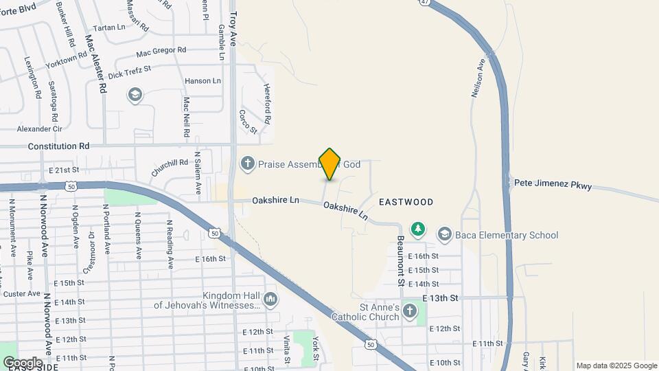 Oakshire Hills Map and Location Details